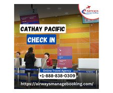 How do I check in for my Cathay Pacific flight?