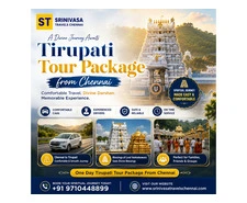 Book the Best Tirupati Tour Package from Chennai | Srinivasa Travels Chennai