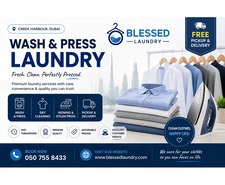 Wash and Press Laundry Creek Harbour Dubai | Free Pickup & Delivery
