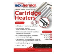 Cartridge Heater Manufacturer in India – Custom Industrial Heating Elements | Nexthermal