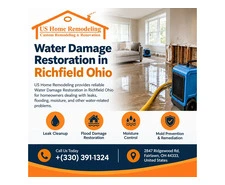 Water Damage Restoration in Richfield Ohio | US Home Remodeling