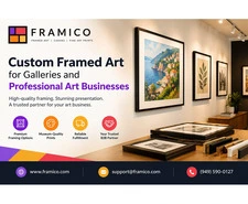 Custom Framed Art for Galleries and Professional Art Businesses